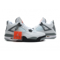 Nike Air Jordan IV 4 Retro White Grey